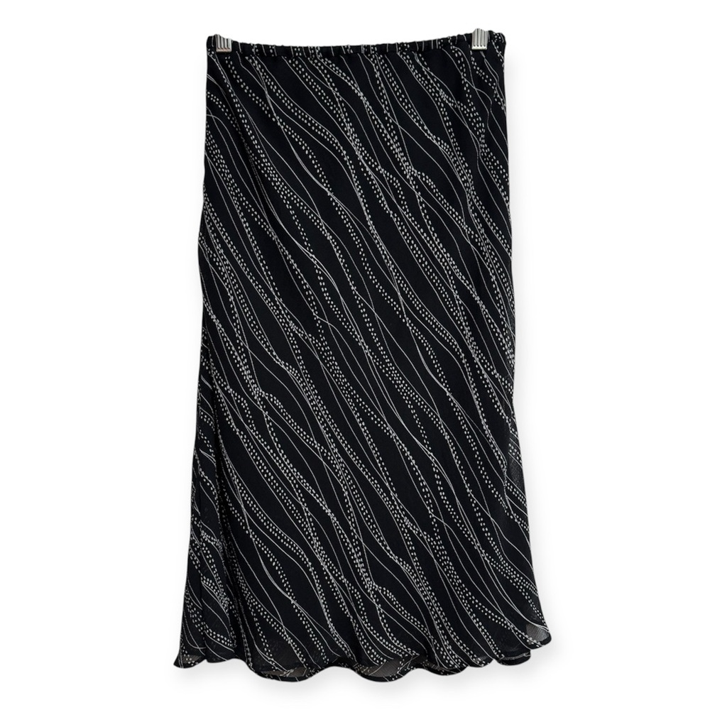 Vintage 90s Merona 100% Silk Whimsigoth Fairy Midi Skirt